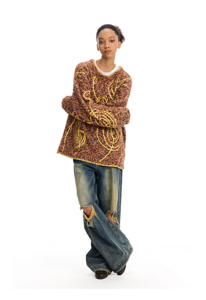 Jacquard Knit Sweater