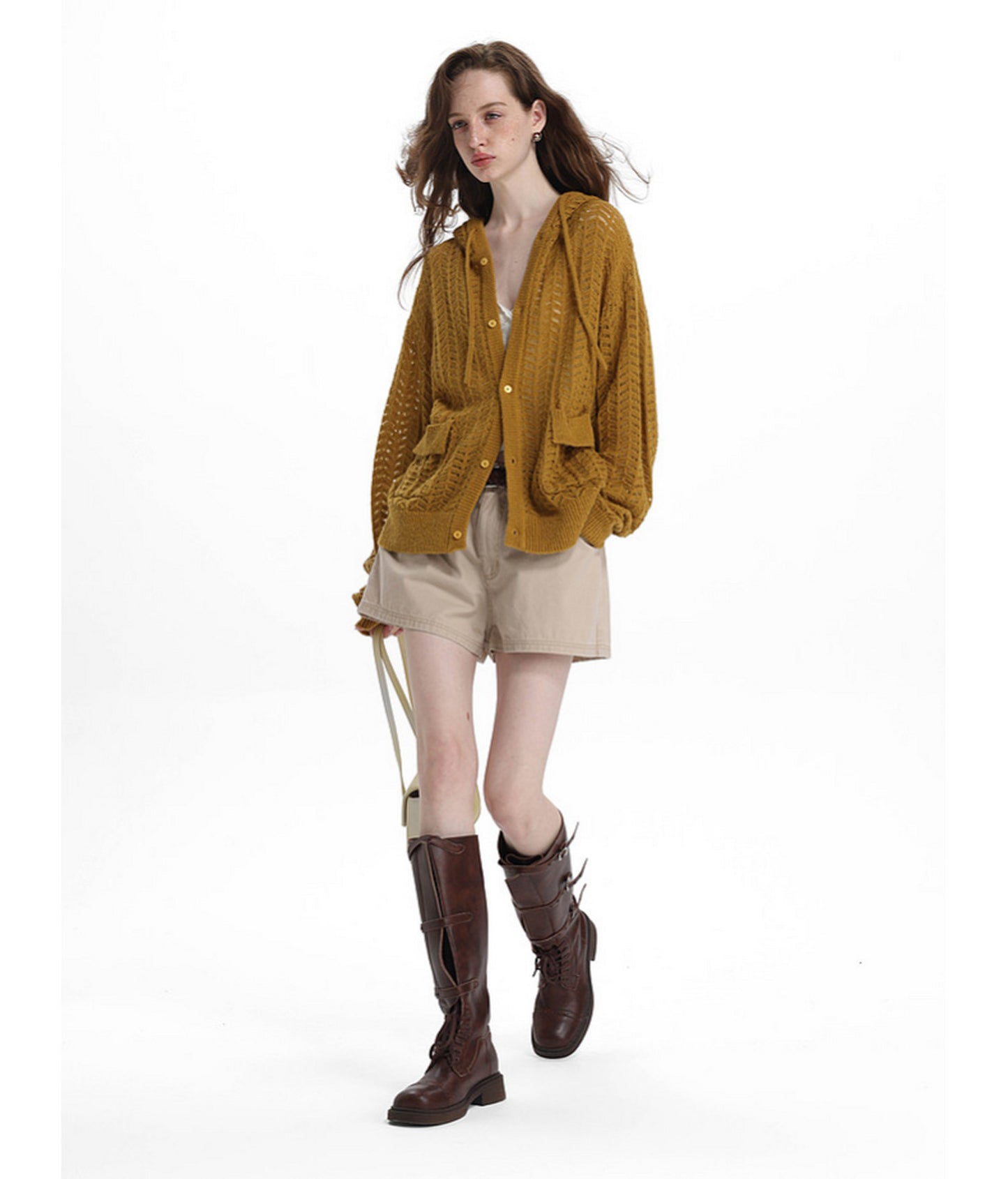 Lightweight Hooded Sweater Jacket
