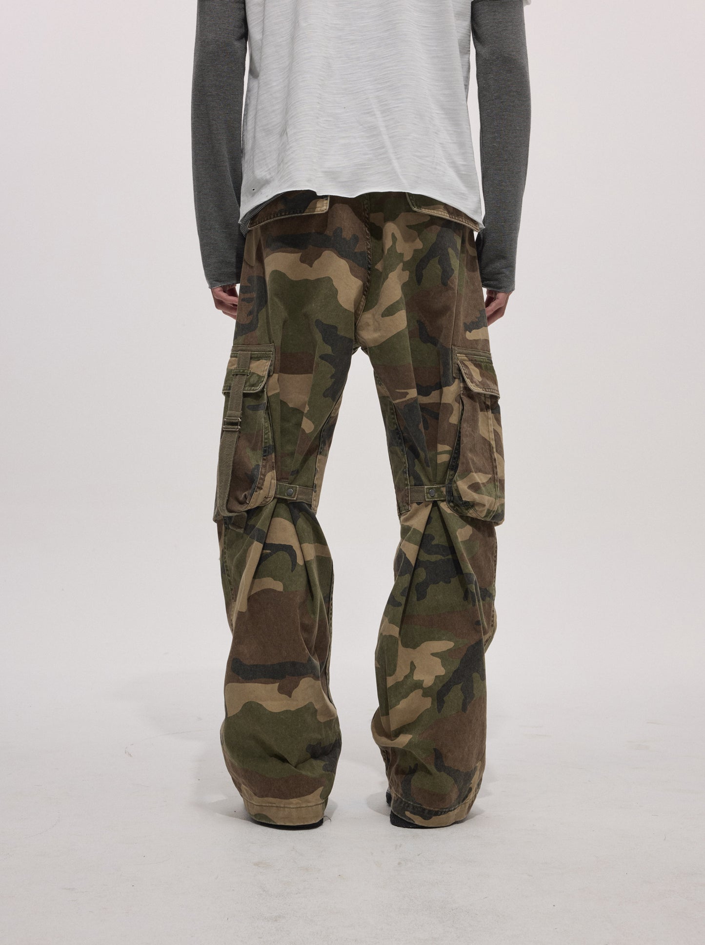 Work Pants with Webbing Wash Finish