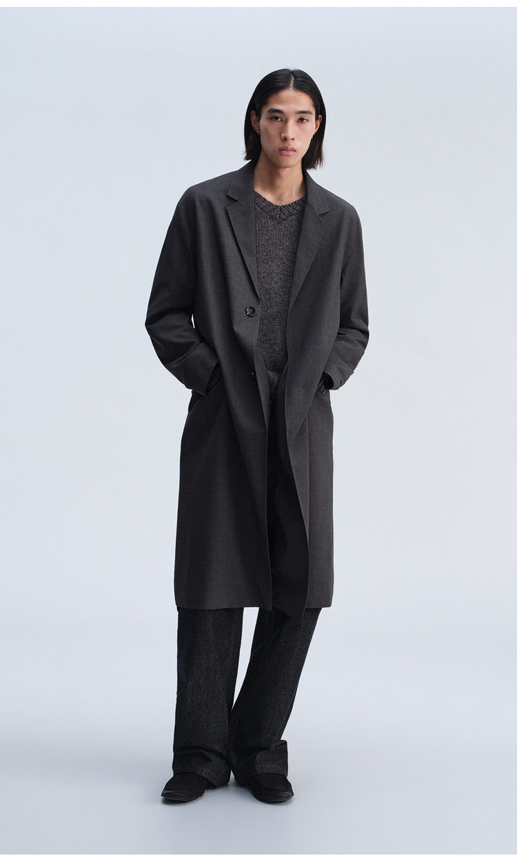 Notch Lapel Casual Coat