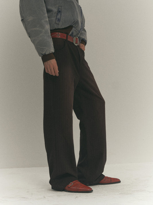 Striped loose casual pants