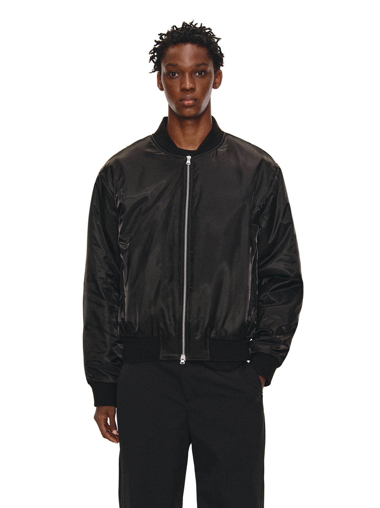Glossy Bomber Jacket
