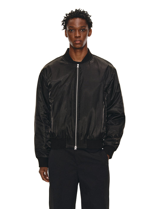 Glossy Bomber Jacket