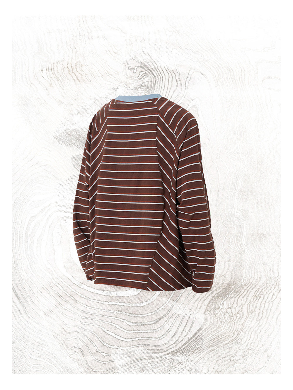 Contrast-Color Striped T-Shirt