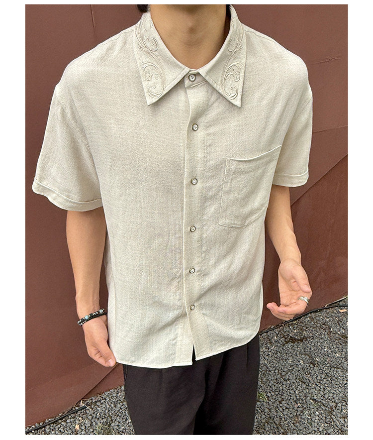 Unique Design Embroidered Shirt