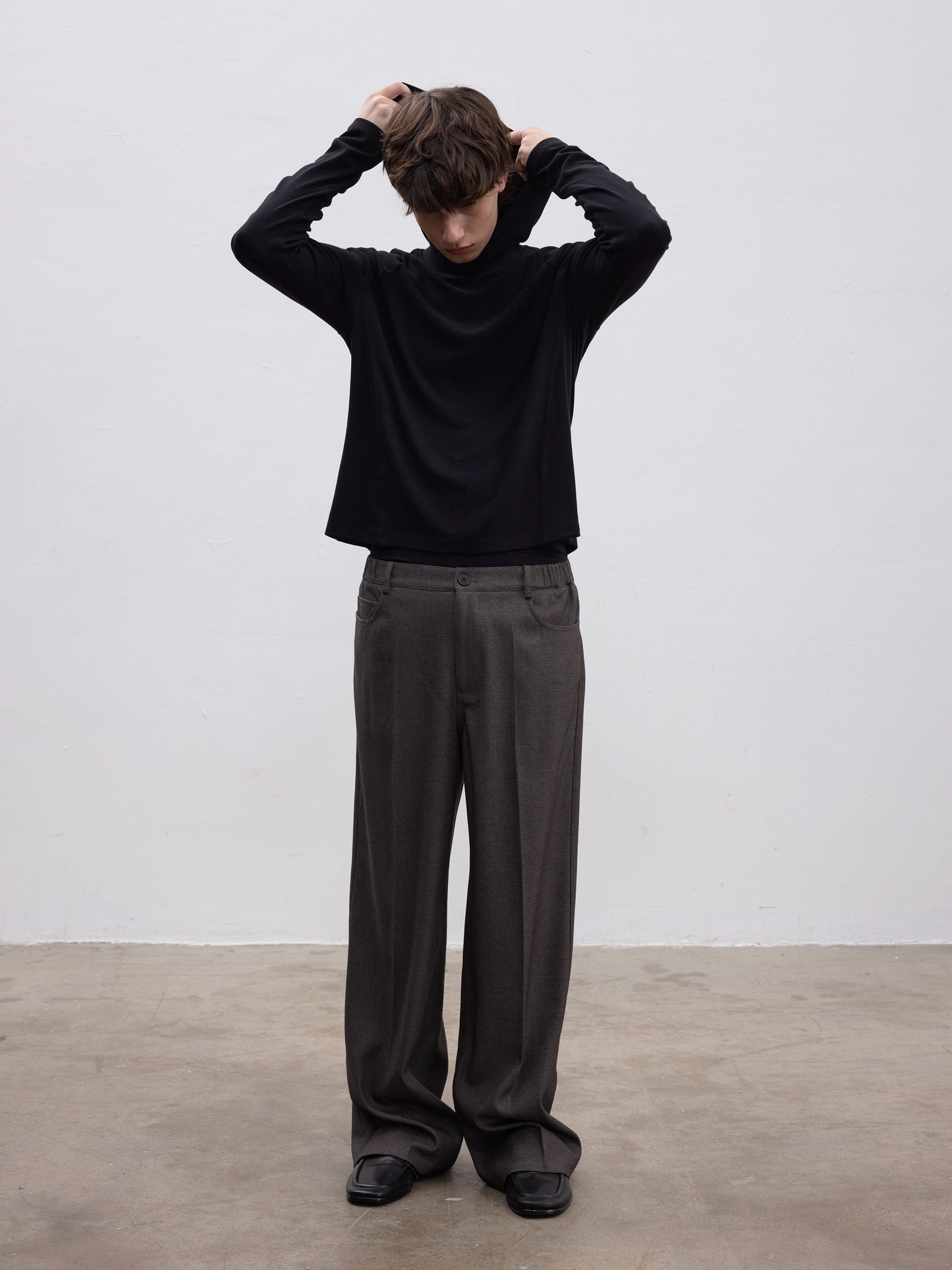 Elastic Waist Casual Pants