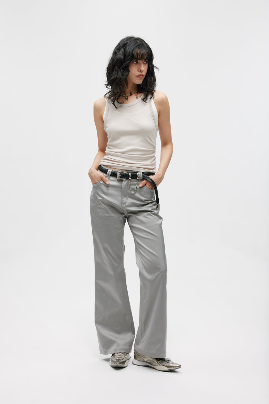 Basic silhouette boot pants