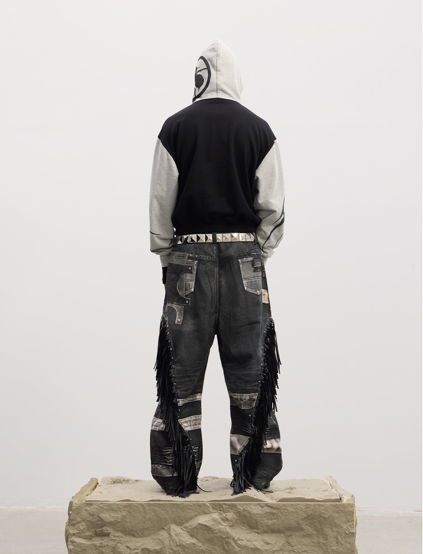 Double Gun Print Jeans