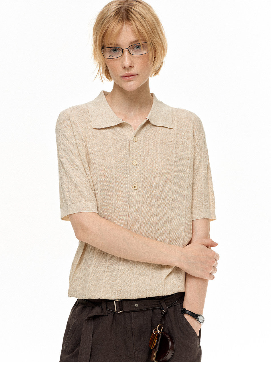 High-Quality Knit Polo Shirt