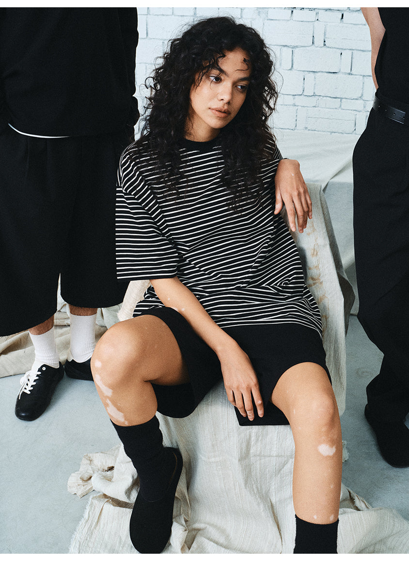 Striped Round Neck T-Shirt