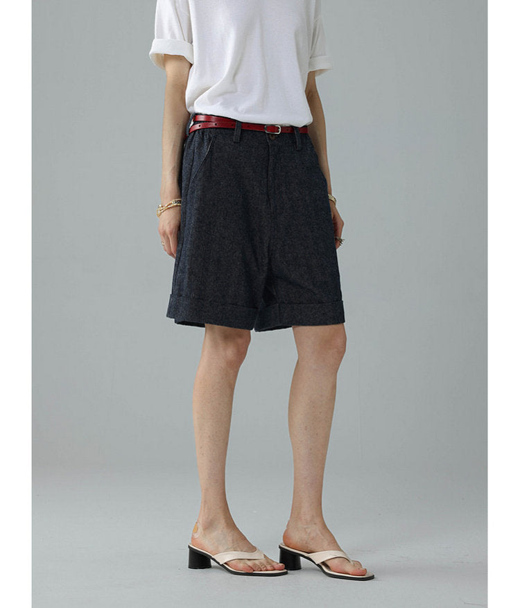 Relaxed-Fit Roll-Up Shorts