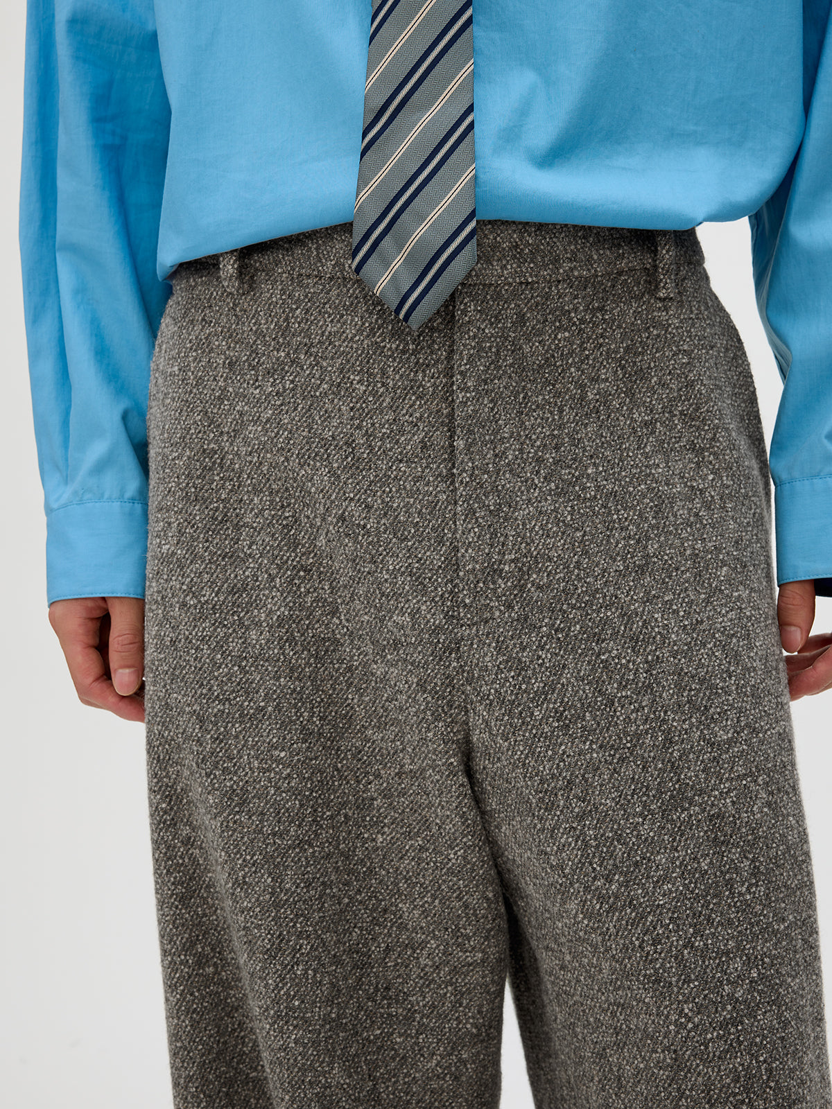 Tweed Loose Casual Pants