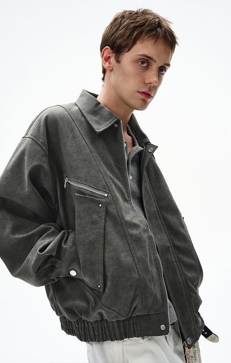 Retro Suede Work Jacket