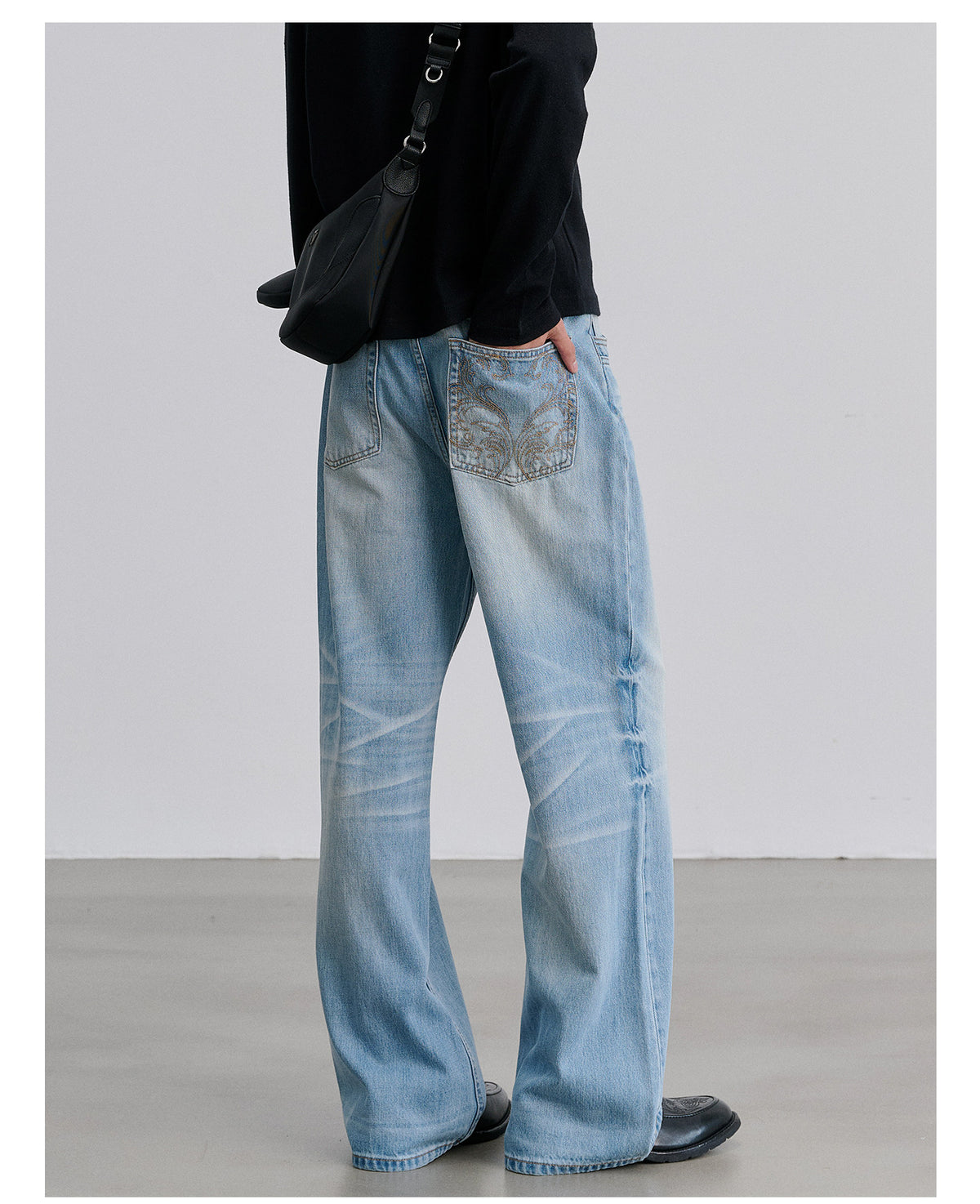 Imported Washed Denim Pants