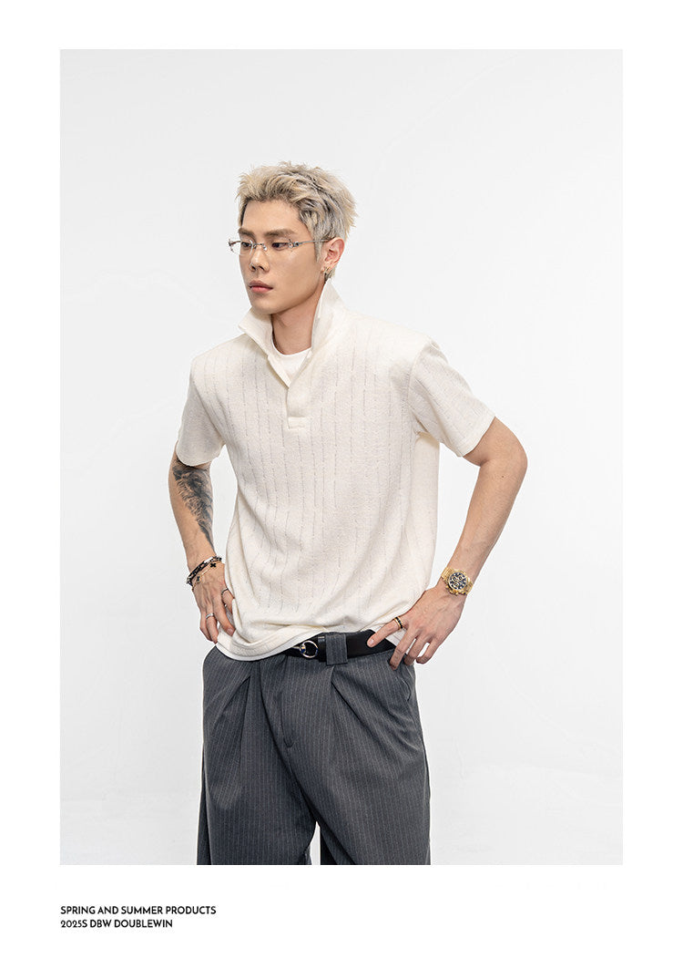 Faux Two-Piece Polo Shirt