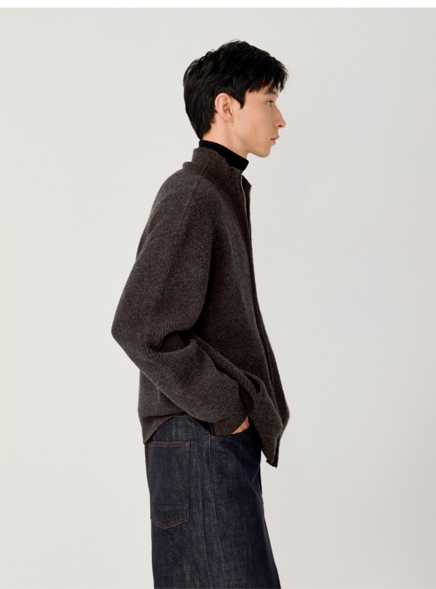 Double Zipper Cardigan