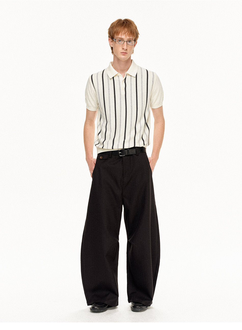Striped Casual Polo Shirt