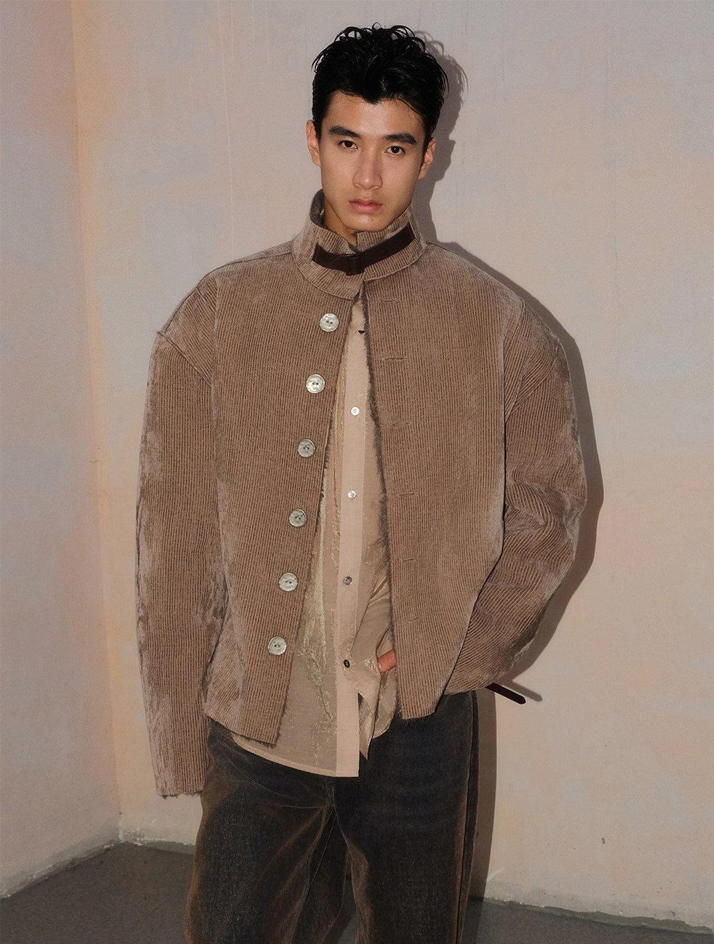 Unisex Belted Casual Jacket