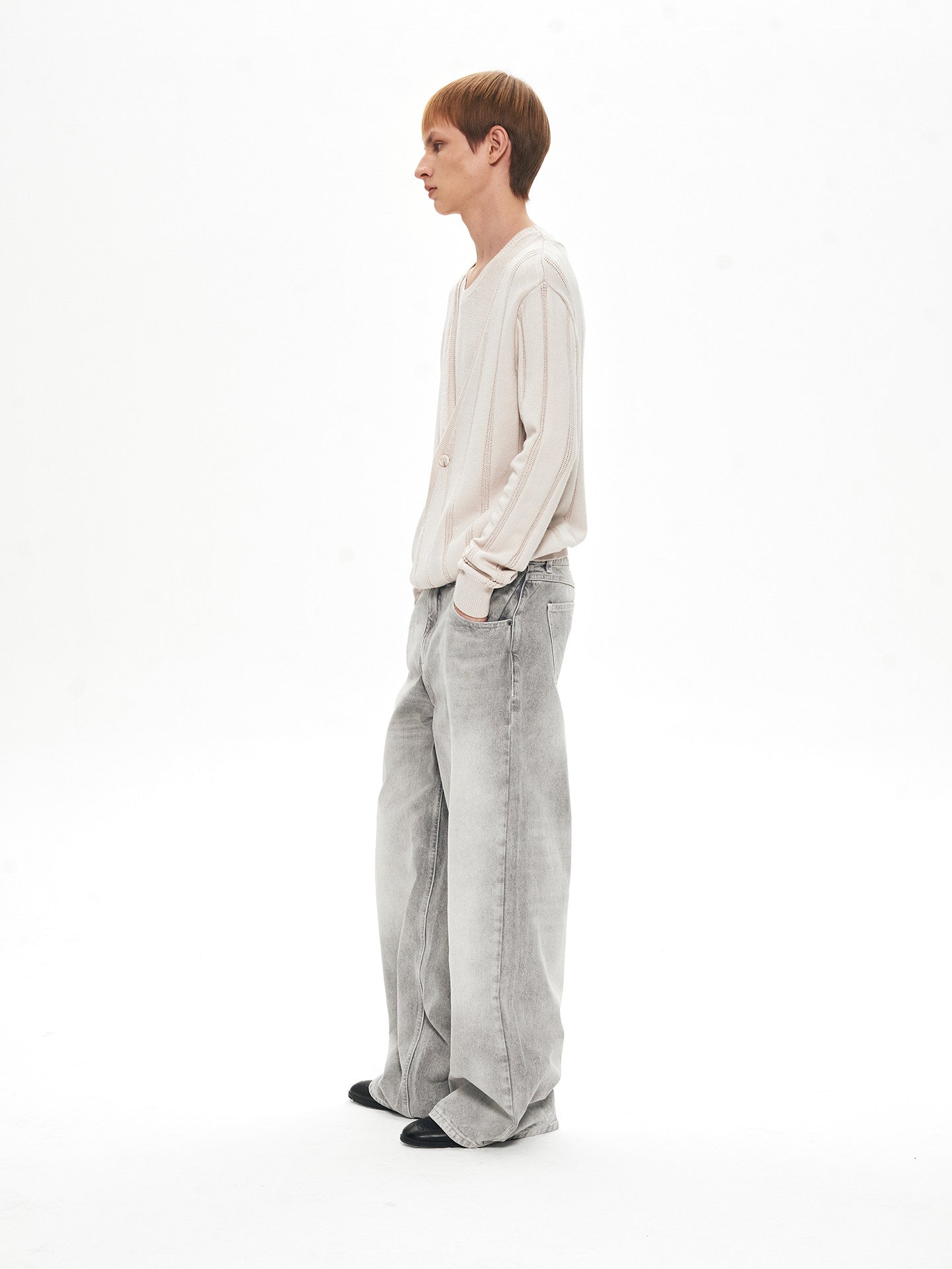 Double-Layer Faux Two-Piece Knit