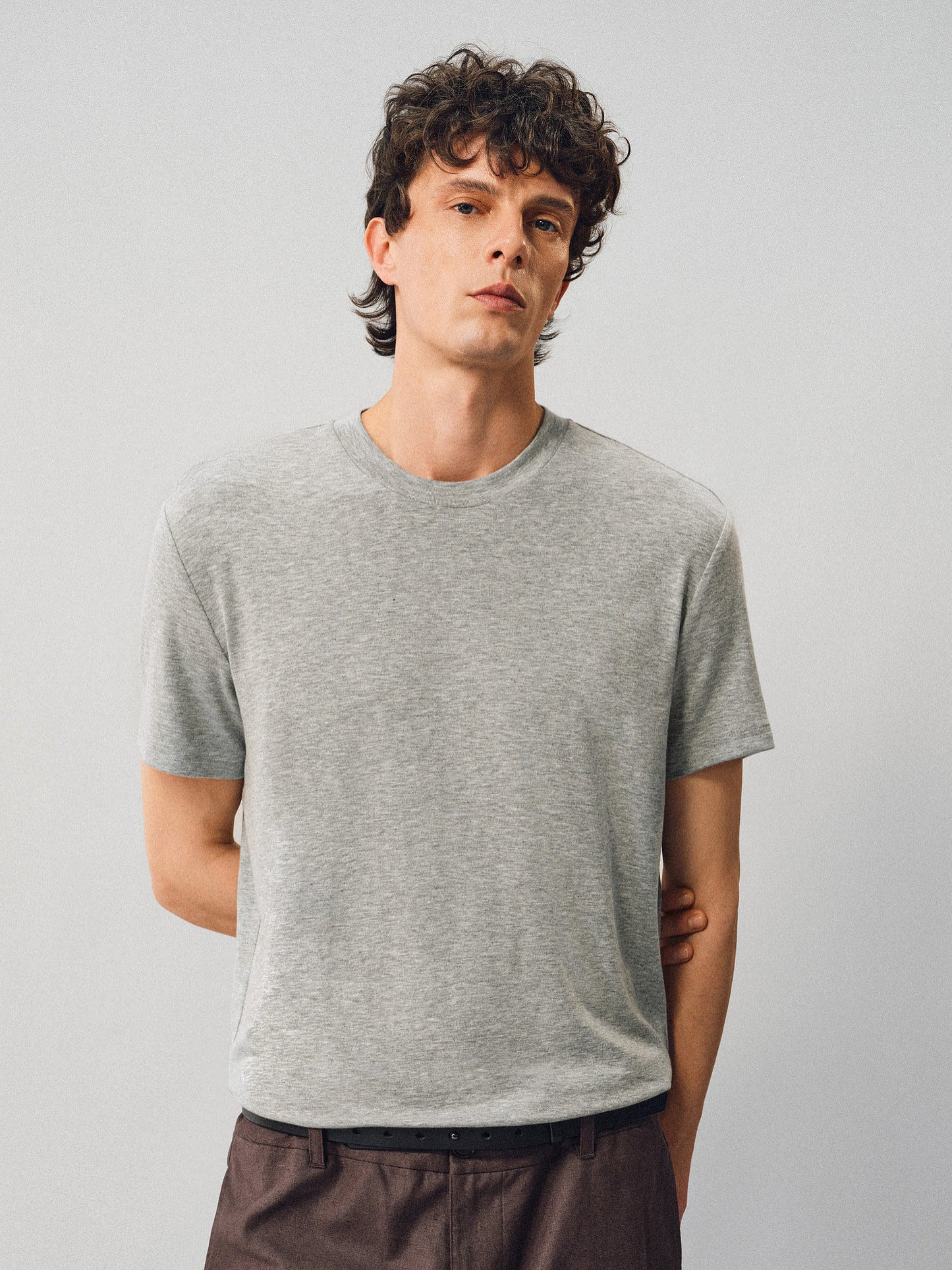 Cream-Touch Wool Round-Neck T-Shirt