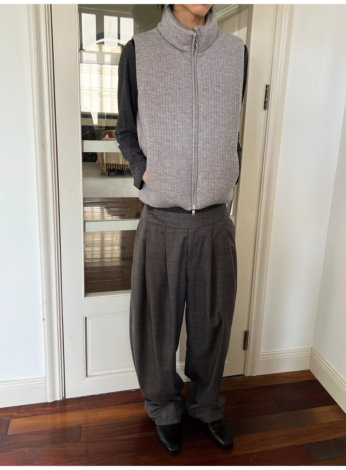 Cable-Knit Sweater Vest