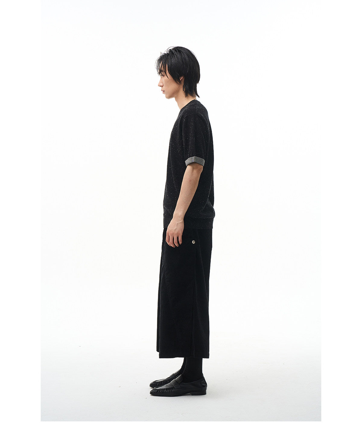 Color-Point Knit Shirt