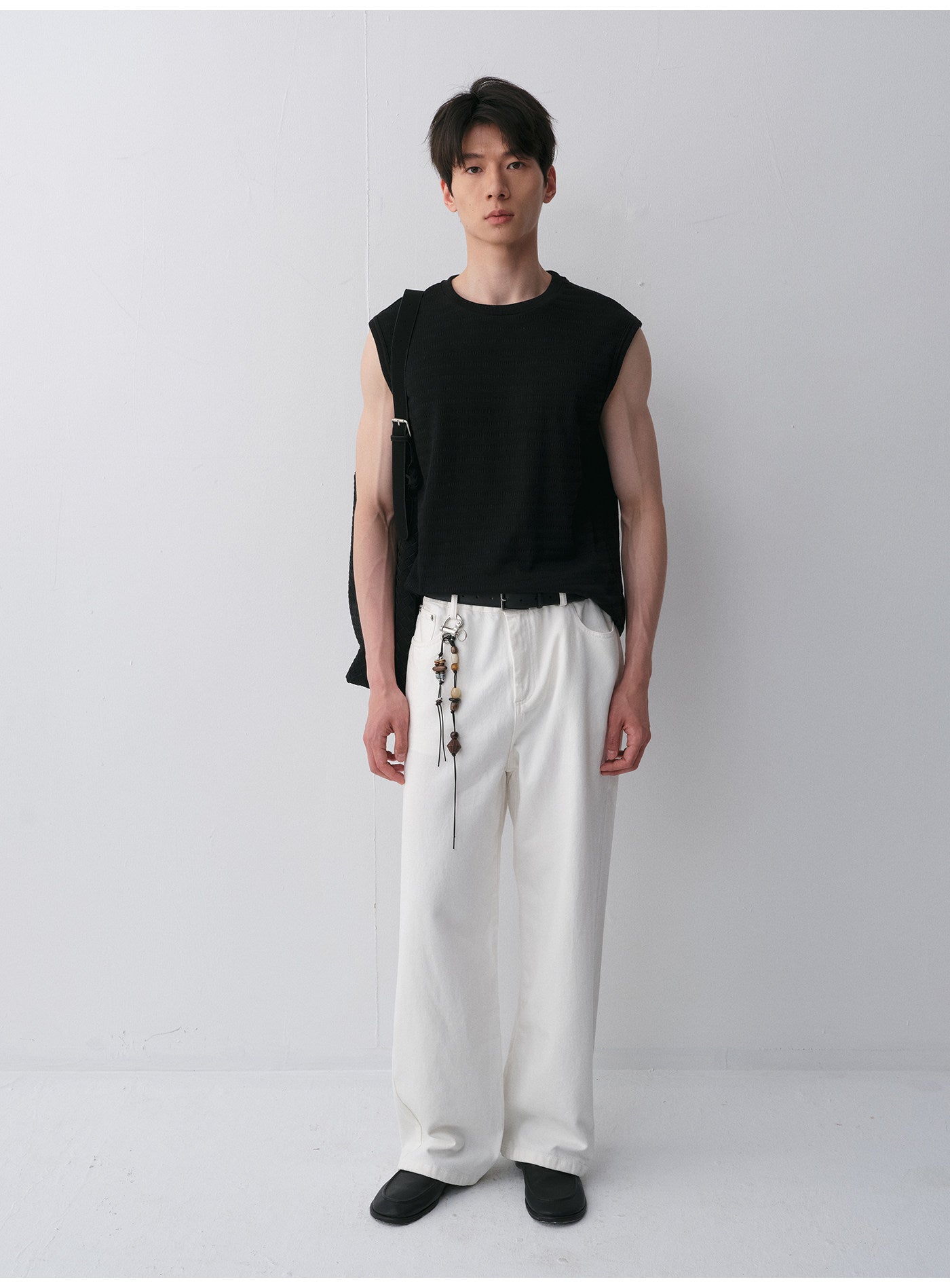 Cotton-Blend Sleeveless Shirt