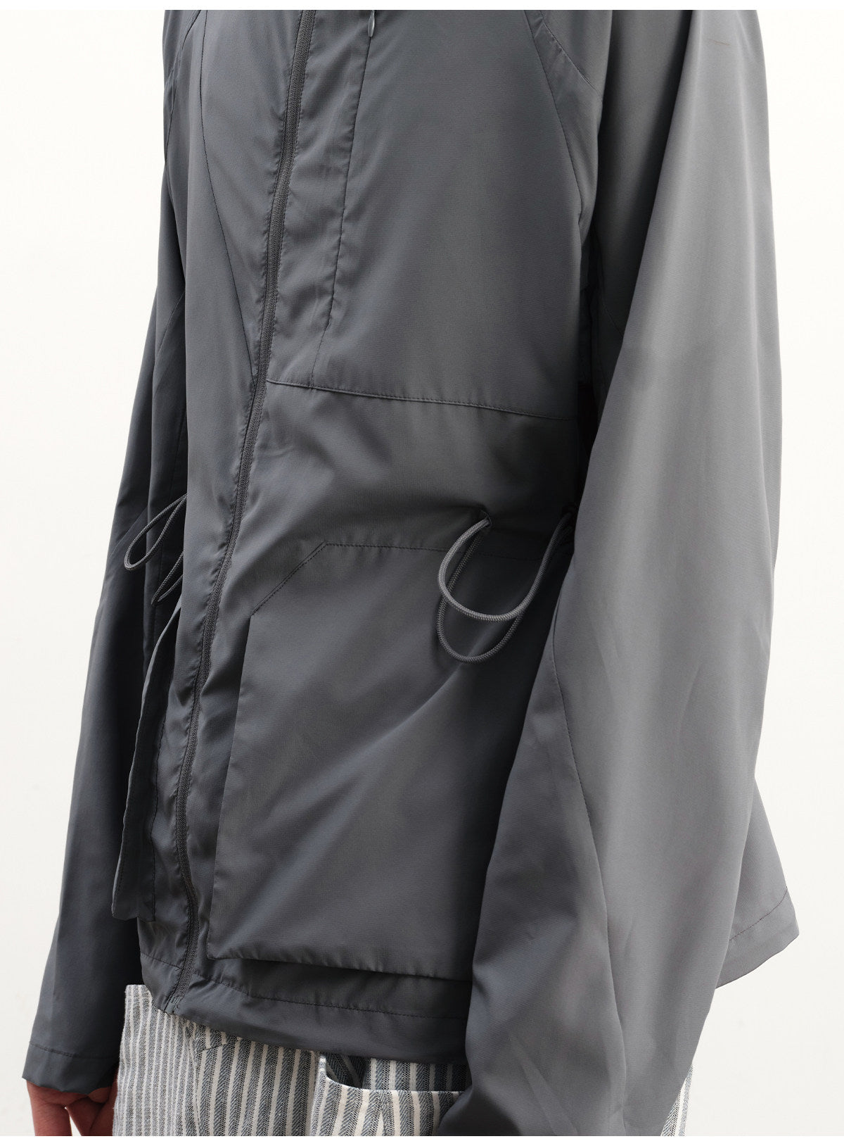 Drawstring Hooded Sun Protection Jacket