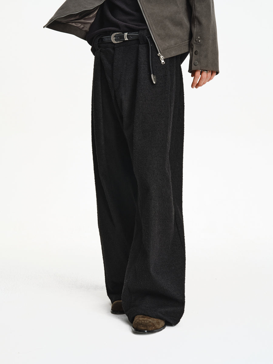 Custom-Woven Twill Casual Pants