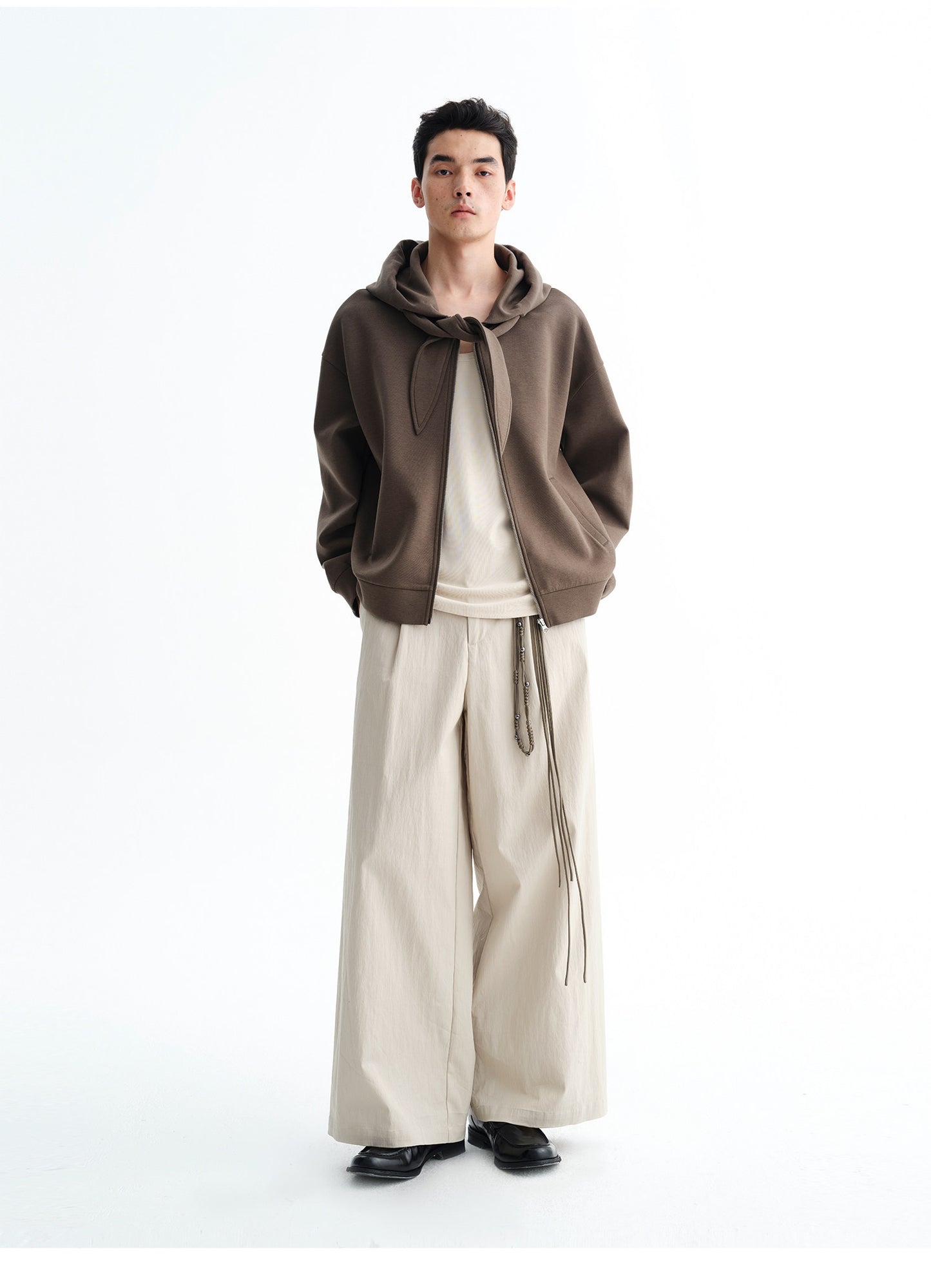 Oversized Bowtie Hooded Sweatshirt