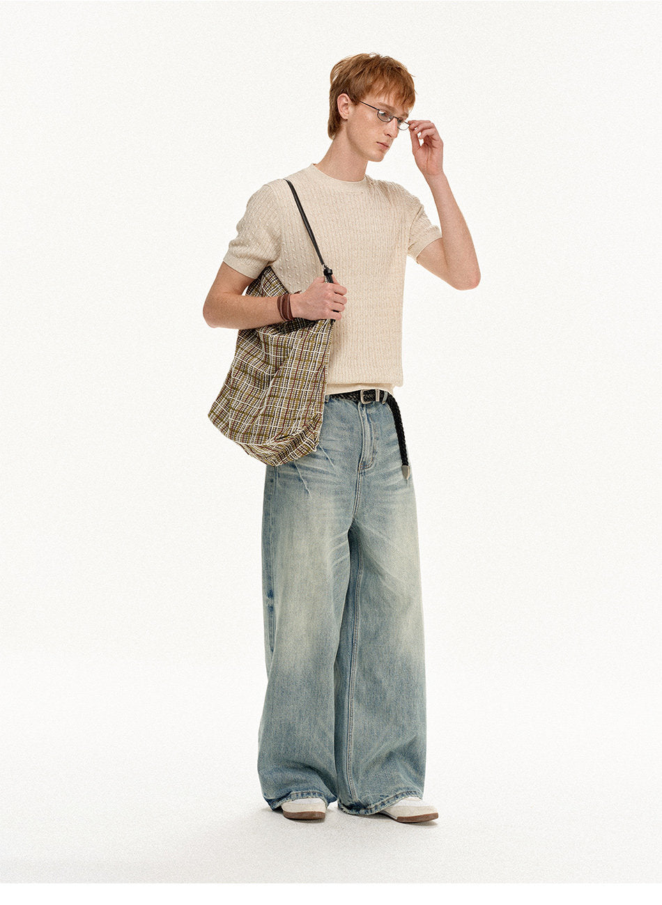 Niche Design Knit Shirt