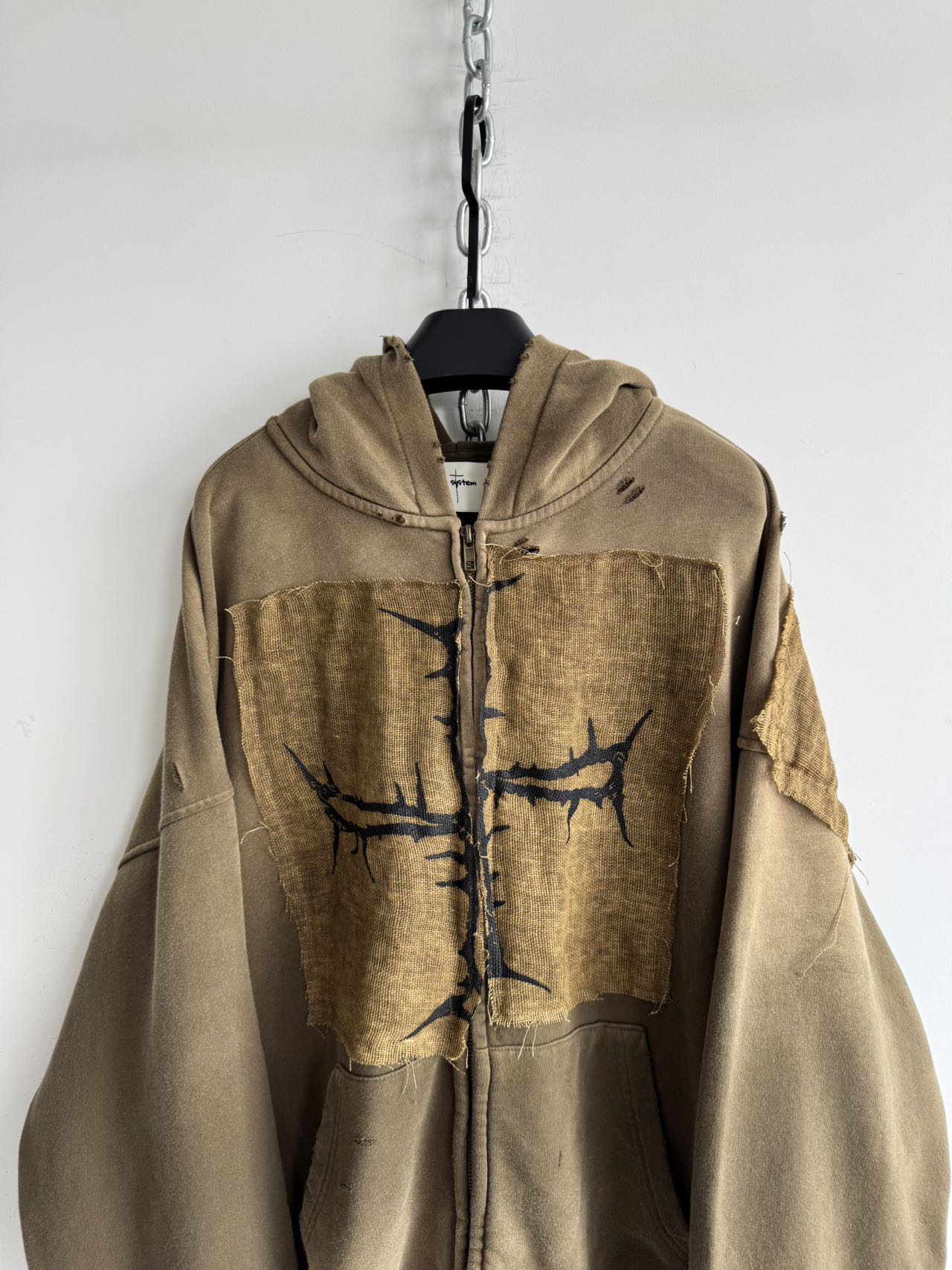 Patchwork Damaged Parka