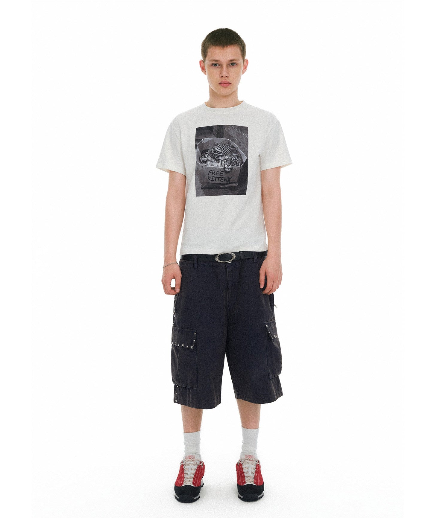 Slim-Fit Fan Print T-Shirt