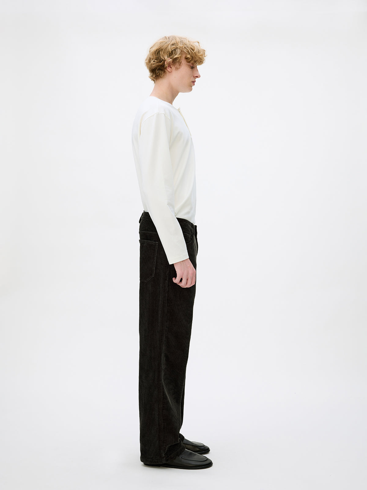 Wash-processed Straight Casual Pants