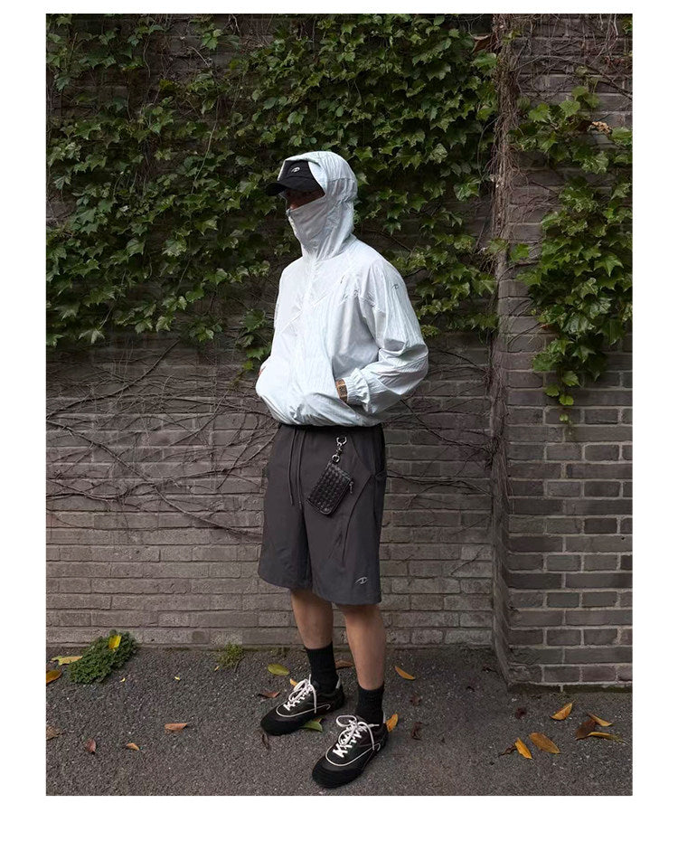Lightweight breathable jacket with a hood