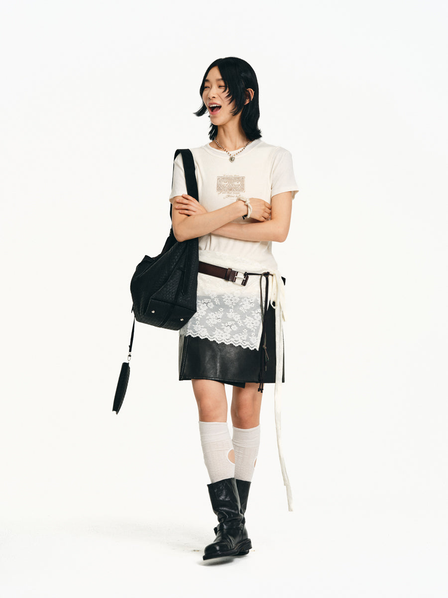 Faux Two-Piece T-Shirt