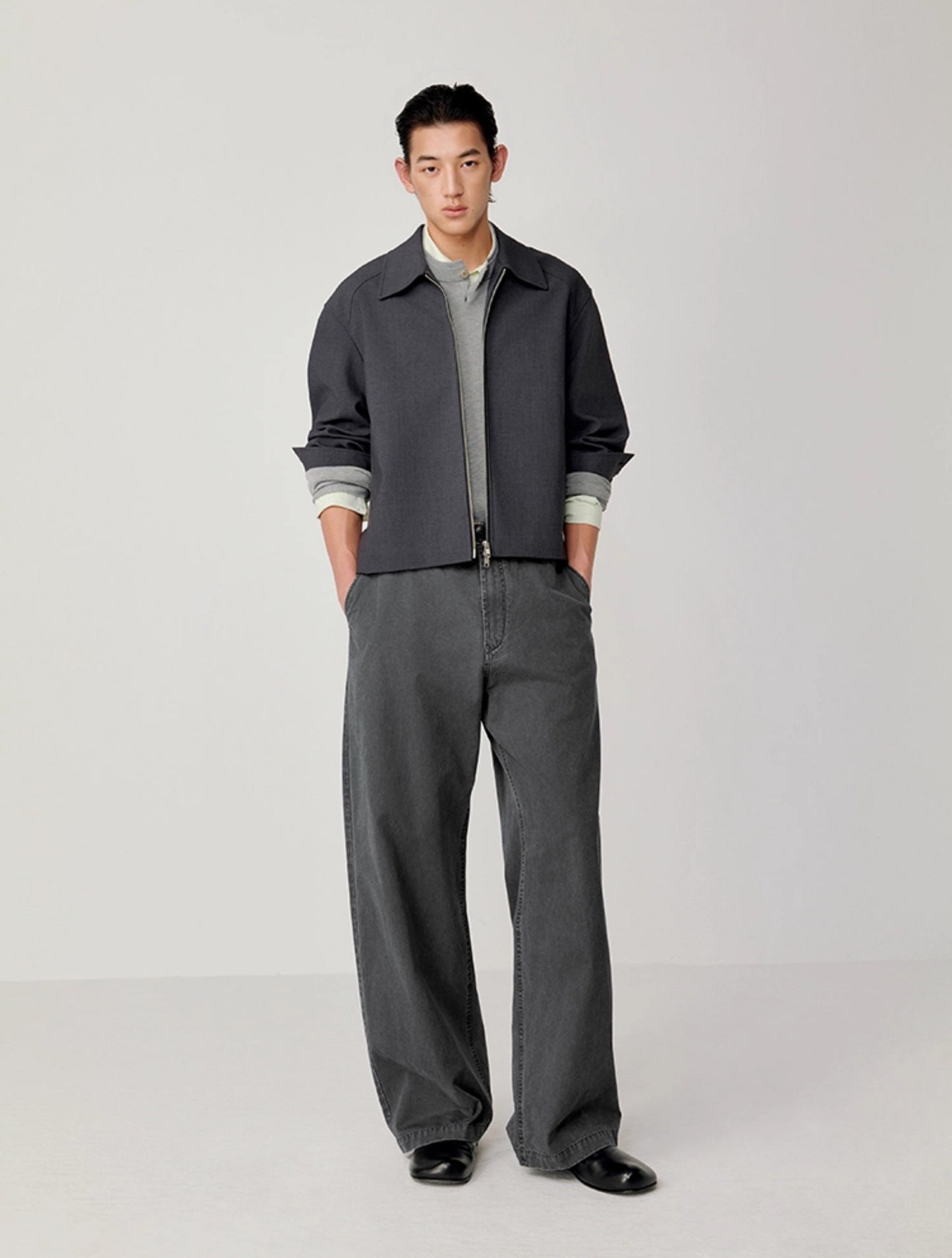 Scythe Sleeve Zipper Jacket