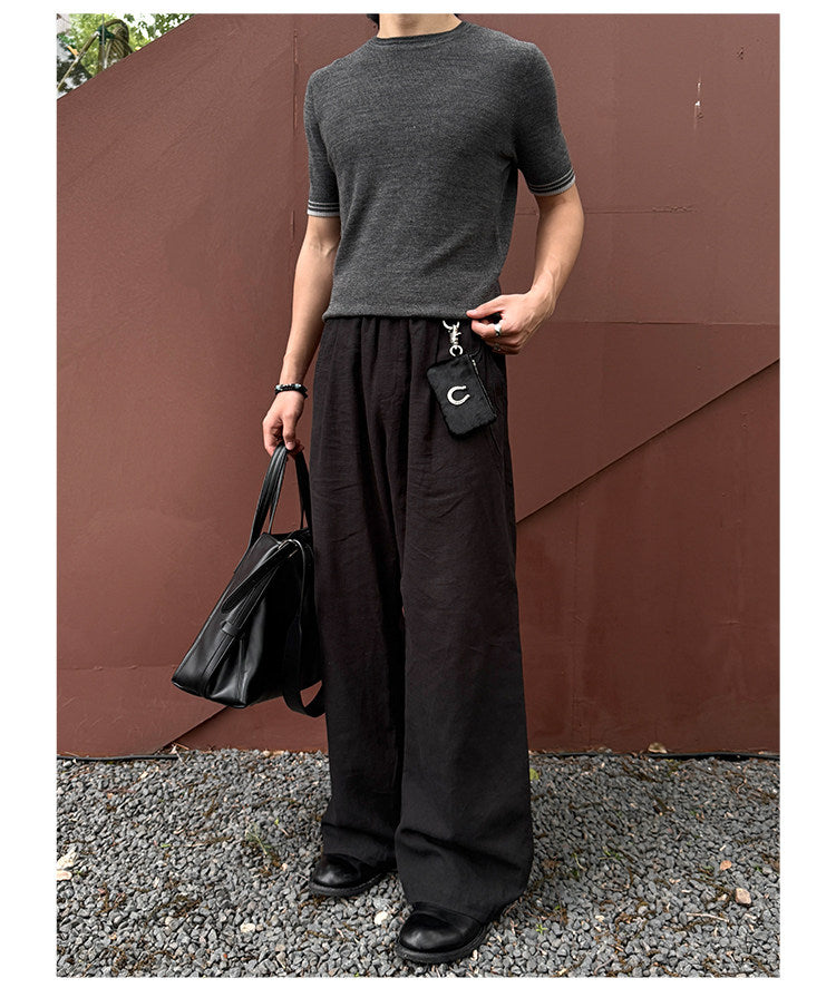 Crew-neck Wool Shirt