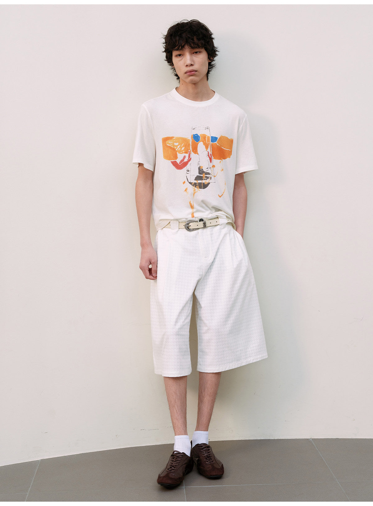 Digital Print Fitted T-Shirt