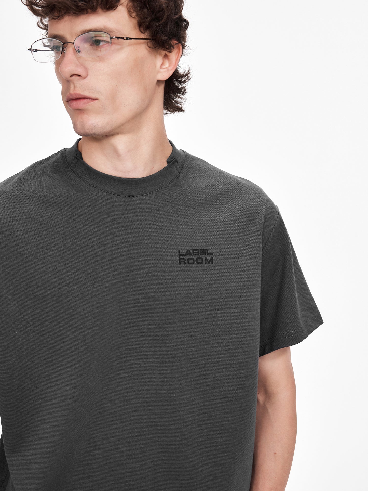 Structured Print Loose-Fit T-Shirt