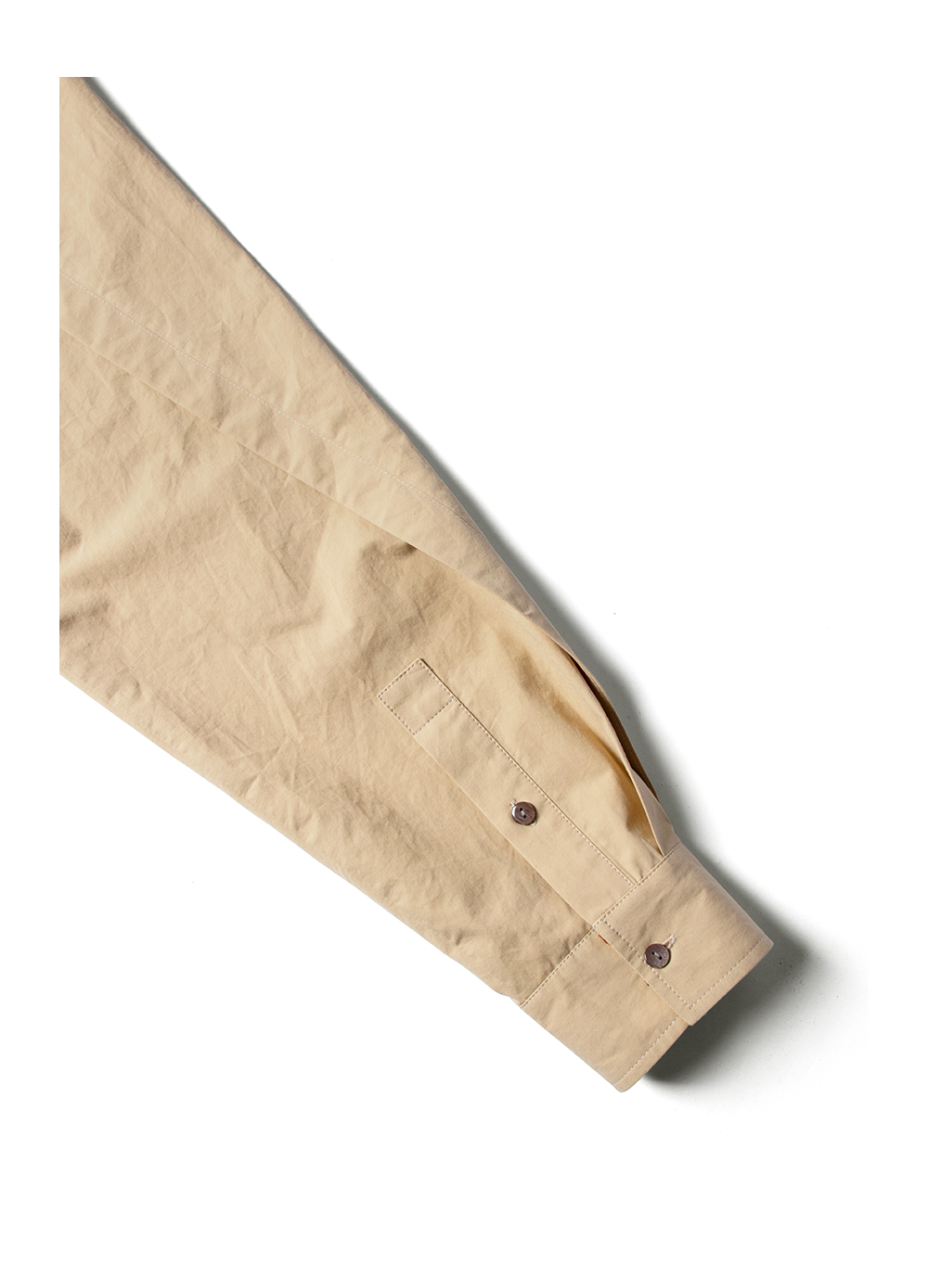 Pleated Wash Detachable Hood Shirt