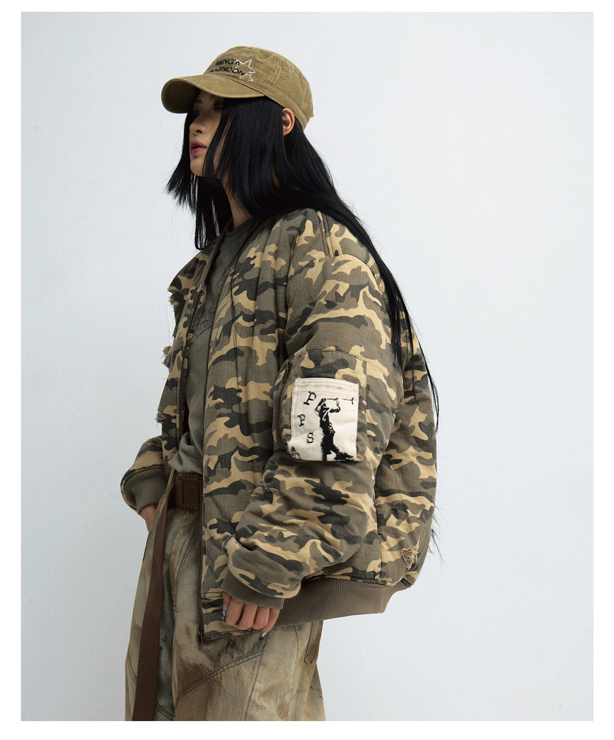 Camouflage thick cotton jacket