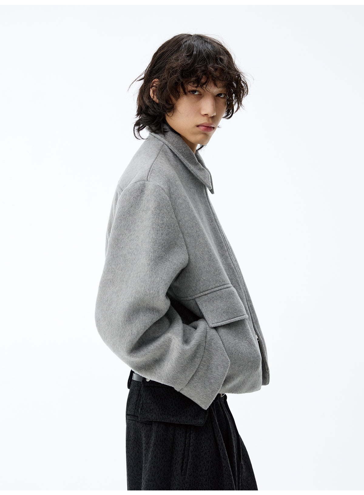 Half-Pocket Wool Jacket