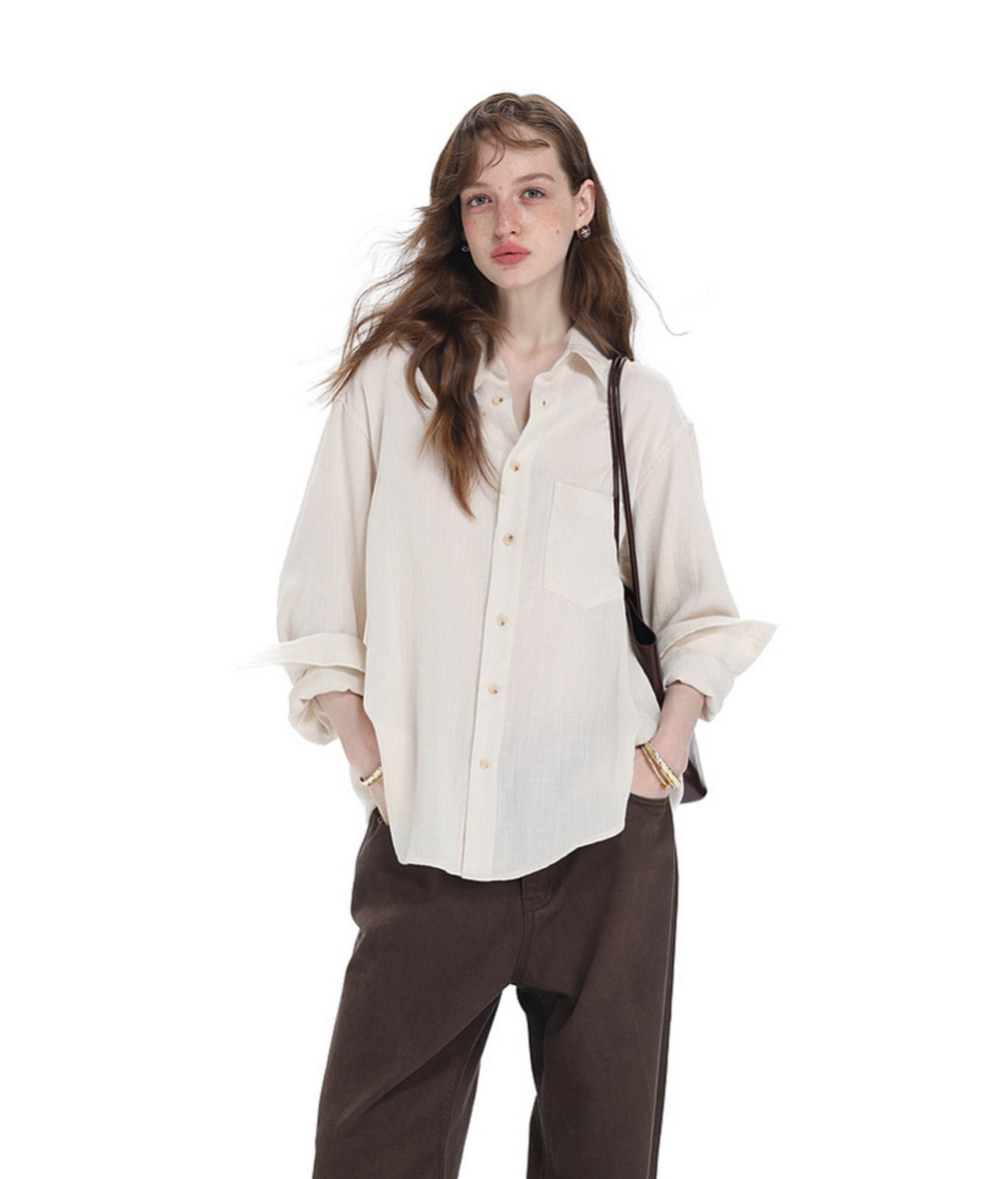 Relaxed Linen-Lyocell Blend Shirt