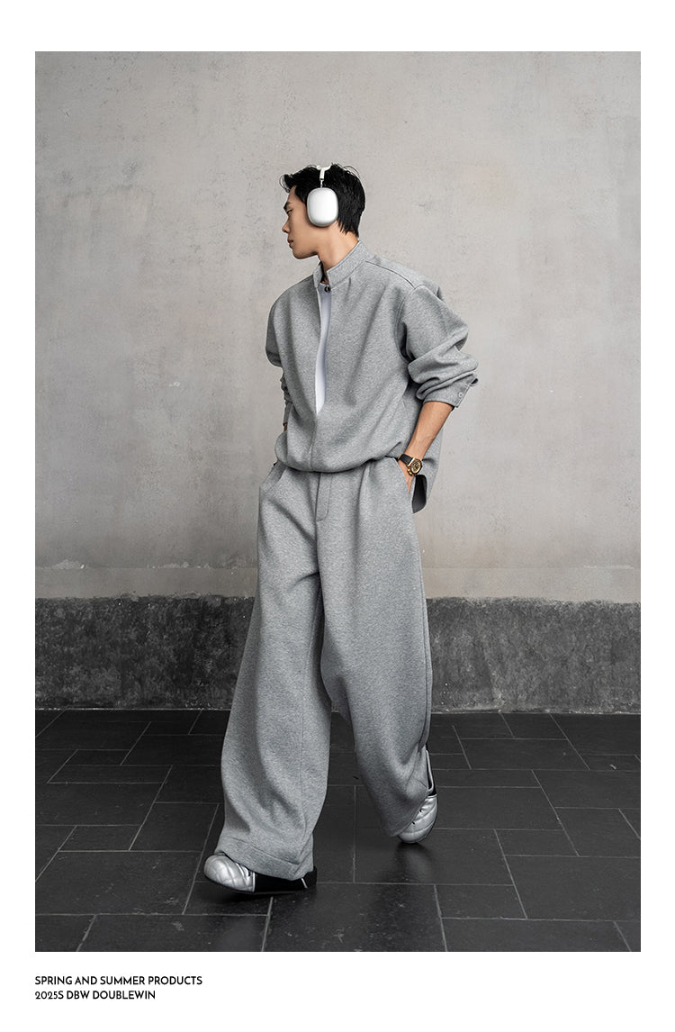 Fake two-piece sweatshirt setup