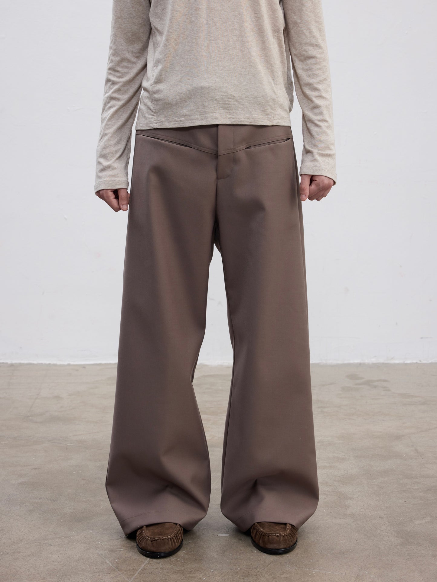 A-Line Front Pocket Casual Pants