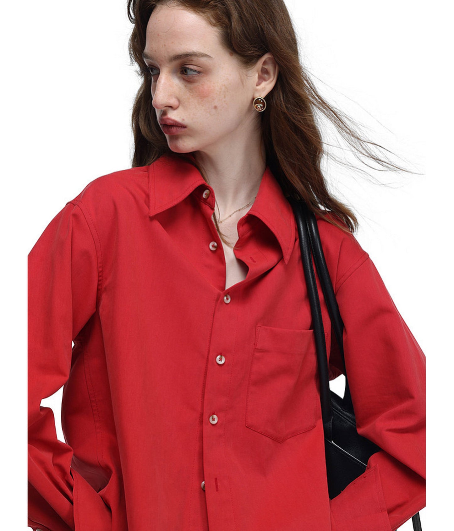 High-End Tailored Long-Silhouette Shirt