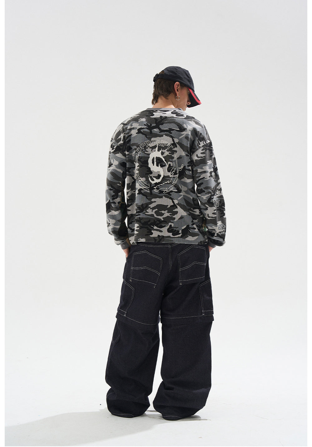 Camouflage print T-shirt