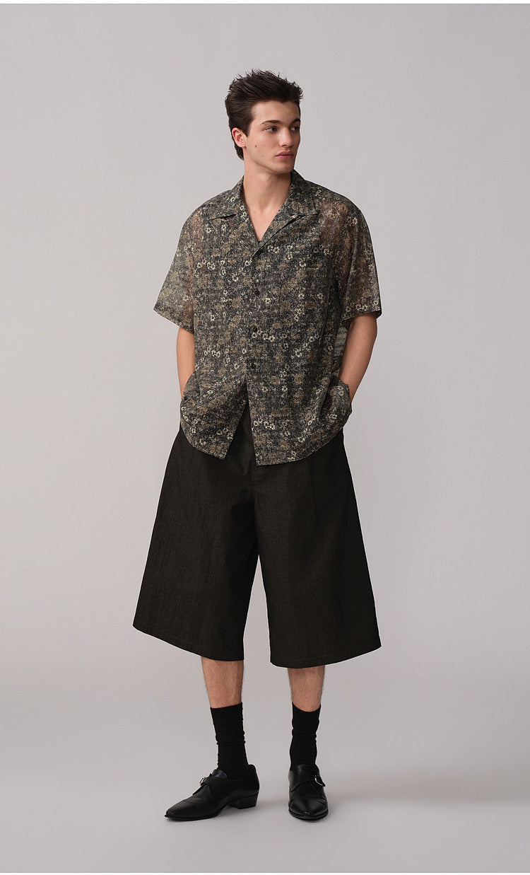 Cuban-Collar Floral Shirt