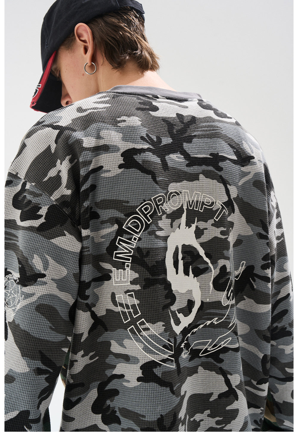 Camouflage print T-shirt